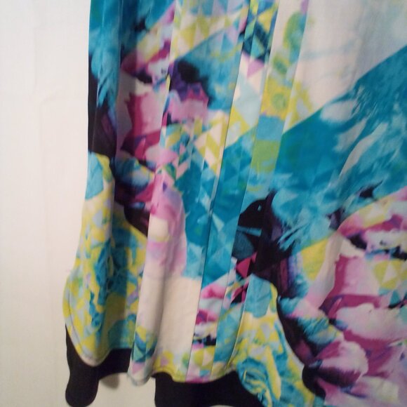 Worthington Blouse Women XL Sleeveless Soft Stretch Colorful - Picture 7 of 15